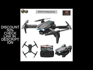 New E99 K3 Mini Drone 4K Pro HD Dual Camera High Hold Mode with WiFi FPV Foldable Aerial Photography