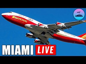 LIVE Miami Plane Spotting 🔴 | Multi Cam Airline Videos of Heavy Arrivals and Departures!