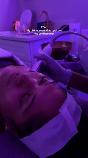 This Cold Hammer Facial Looks So Relaxing 🧊