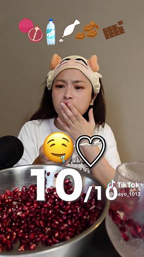 初めてのざくろ！美味しい食べ方と咀嚼音