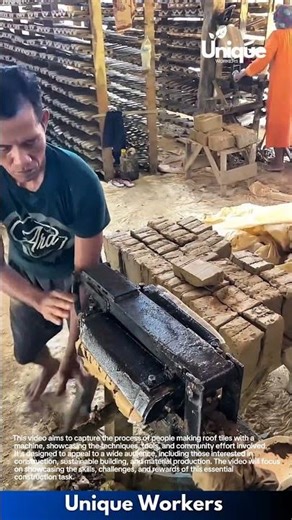 Making roof tiles with a machine: crafting roof tiles