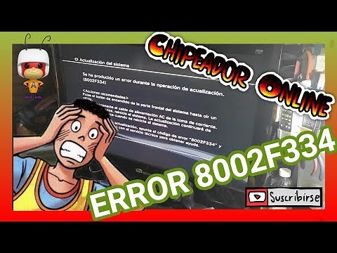 COMO SOLUCIONAR ERROR PS3 8002F334 / ps3 8002f334 bootloop update playstation cfw ofw firmware