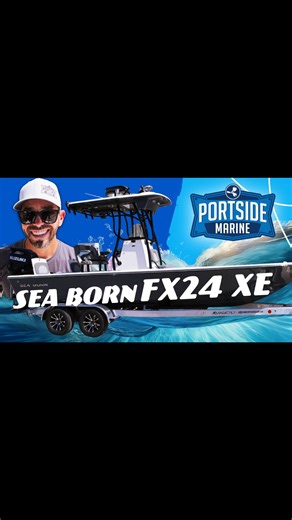🚤 NEW ARRIVAL – 2026 Sea Born FX24 XE 🚤 Graphite Gray meets offshore muscle in the first FX24 to feature the full hard top & second station XE package. 💥 Highlights: – Suzuki 300 HP outboard (Black) – Garmin 12” at helm 9” at upper station – Bluetooth stereo, VHF, power-assist steering – Classic Deck layout with fishing & family comfort features – Tournament live wells, raw & freshwater washdowns Whether chasing big fish or relaxing on the water, this FX24 XE is built to impress. 📍 Visit Por