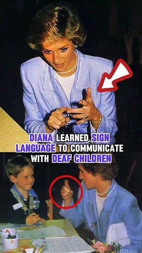 Diana learned sign language to communicate with deaf children | Princess daily royal