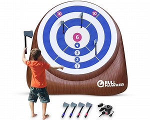Bull Hawker™ | Giant Axe Darts (over 6ft Tall) With 15  Games | Axe Throwing Game for Backyard W/ Air Pump | Carnival Throwing Axe Yard Game - Etsy