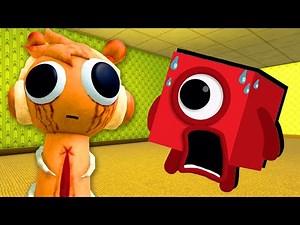 Numberblocks ESCAPE TEAM SPRUNKI BACKROOMS in Roblox!