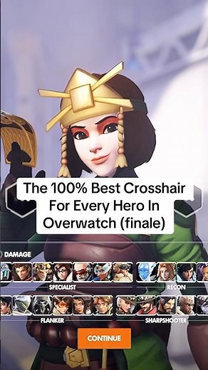 The BEST KIRIKO Crosshair in Overwatch!! ‼️⁉️💯 #overwatch #overwatch2 #kiriko #overwatchfunny