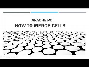 Apache POI Tutorials | Tutorial 5 | How to merge cells Using Apache POI