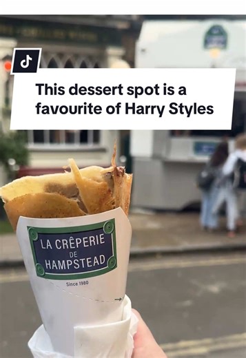 In honour of HS4, we checked out La Crêperie de Hampstead - a crêpe spot Harry Styles has been spotted at before.⁠ ⁠ 📸 Johnny Dufort, Emma McIntyre/Getty Images for The Recording Academy/Laura Coulson⁠ ⁠ #london #harrystyles #hs4 #londoneats #londonfood Harry Styles in London Harry Styles in Hampstead Harry Styles crepes Kiss All the Time Disco Occasionally