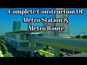 Metro Construction // Elevated Station // Metro Bridge // Animated Video