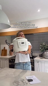 Your new Instant Pot Classic Mini 3.8L Multi-Cooker has arrived😍 Cute (and compact) enough to leave on your kitchen counter, say hello to hands-free cooking👋 Shown here in Sea Salt White. #instantpot #multicooker #instantpotuk | Instant Pot UK