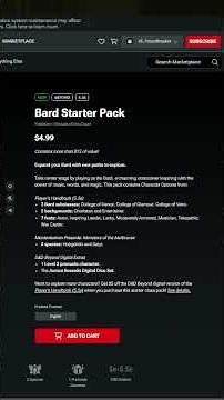 D&D Beyond adds Class Starter Packs A-La-Carte #dnd #dndbeyond #dungeonsanddragons