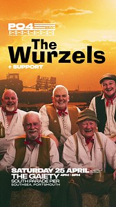 Portsmouth! Join us for some cider drink fun at The Gaiety this April! 🍻🎟️ | The Wurzels