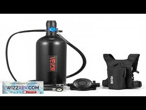VEVOR Mini Scuba Tank 1.9L Portable Small Diving Tank for Underwater Breathing