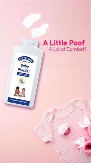 30 reactions | A little poof, a lot of comfort! Our NEW Just For Baby Powder with Rooibos keeps sweet baby rolls dry, soft, and ready for more playtime. #JustForBaby | Just For Baby | Facebook