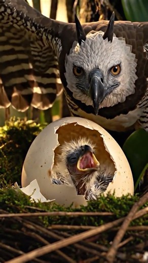 Harpy Eagle Egg Hatching Timelapse — 56 Days in 23 Sec 🦅