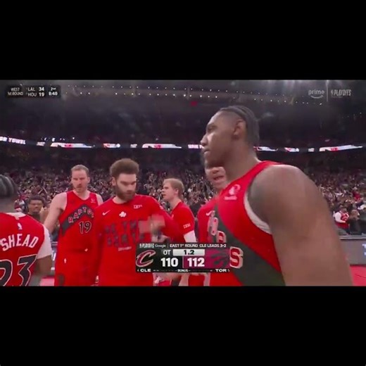 RJ Barrett hits a WILD déjà-vu shot resembling both Kawhi & Haliburton’s shots to force a GM 7! 🏀🎬..