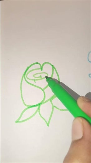 How to draw gulab 🌹 drawing with amazing #art #shorts