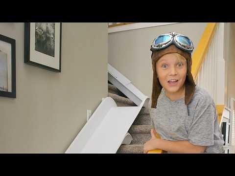 Turn Your Stairs Into a Slide!