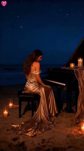 I Love You In Silence - Sensual Piano Performance on the Beach | Emily Carter