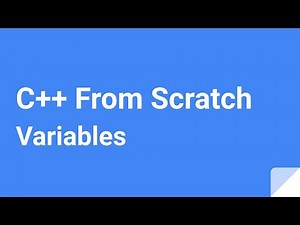 C++ From Scratch: Variables
