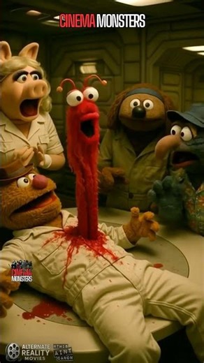 Alien versión Muppets #cinemamonsters #cinedeterror #cinedemonstruos #horror #alien #muppets