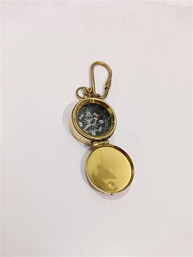 Vintage Brass Pocket Compass Keychain – Nautical Antique Style Directional Compass With Flip Cover, Travel & Gift Accessory - Etsy Canada
