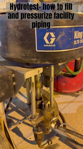 Hydrotest- how to fill & Pressurize a facility piping
