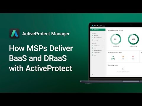 How MSPs Deliver BaaS-and-DRaaS with ActiveProtect | Synology