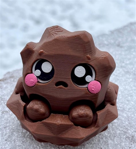 Stone Element Flexi Clicker Fidget Toy, 3D Printed, Licensed Puffypuff Design - Etsy