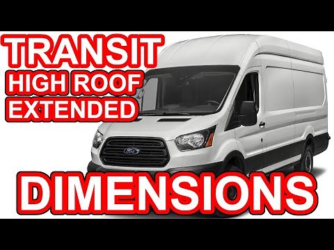 Ford Transit High Roof Extended 148 WB 350HD Dimensions