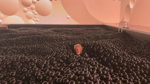 Only open till March 4. Step out of this world and into pure joy. @balloon_museum | Virginia Madsen