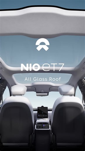 NIO ET7 - All Glass Roof #NIO#ET7#Nomi#Blueskycoming#electricvehicle #EV
