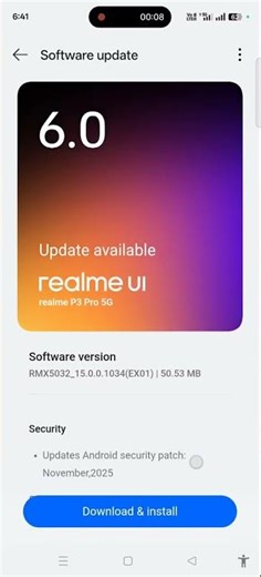 Realme P3 PRO new SOFTWARE #update