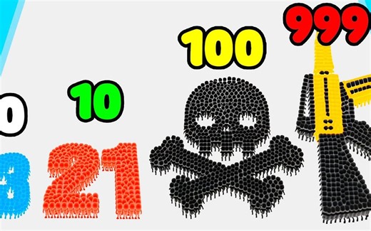 进化数字人群，每过一会我的数字人就会升级更大的数字