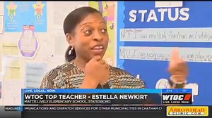 Congratulations to Mattie Lively Elementary School's Estella Newkirt! She's this week's WTOC Top Teacher! | WTOC-TV