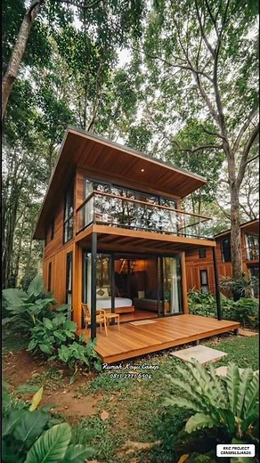 Best modern minimalist wooden house, simple aesthetic ✨ #woodenhouse #modernwoodenhouse #minimali...