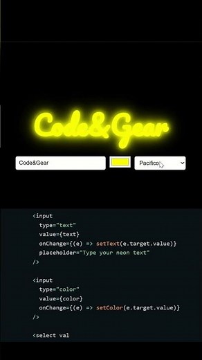 Custom Neon Text Generator ✨ | HTML, CSS & JavaScript #reactjs #coding #programming