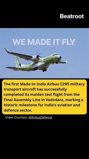 The first Made-in-India military transport aircraft has successfully completed maiden test flight.