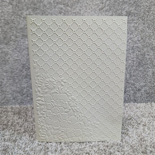 Individual Card- Embossed Floral Greeting Card: Vintage 3D Ivory Handmade Set 5x7 - Etsy