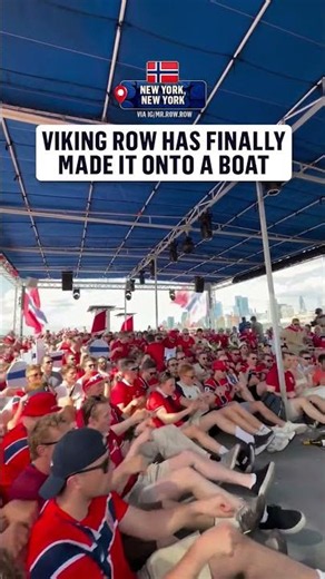 Norway fans take on the water