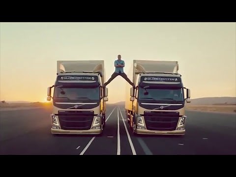 Demonstration of the unique technology Volvo Dynamic Steering complete with Jean-Claude Van Damme