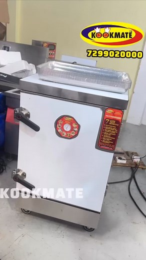 Multi Purpose Gas & Electric Commercial Tray Steamer Machine | Rice boiler & steamer for vegetables | Kookmate