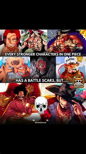 Why Every Strong One Piece Character Has Battle Scars? #shorts #anime #viral