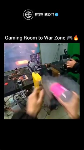 Evolve Insights on Instagram: "This insane gaming setup takes immersion to a whole new level — transforming a regular play session into a full-on battlefield experience. From the giant gear shifter and tank cannon replica to synchronized recoil and sound effects, every detail is built to feel real. It’s not just gaming anymore — it’s living the mission. Explosions, vibrations, and movement all sync perfectly, making this setup the closest thing to stepping inside the game without wearing a VR he