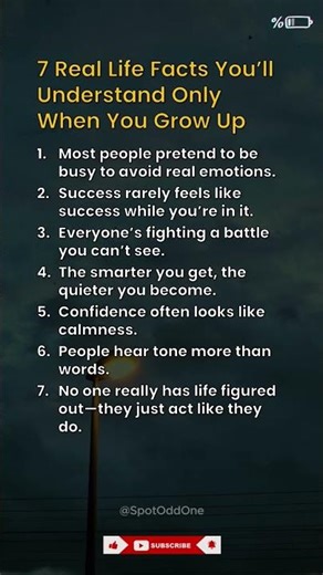 7 Real Life Facts You’ll Understand Only When You Grow Up