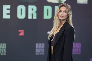 In Pictures: Alica Schmidt stuns in glittery blue dress as she holds high hopes for 2025