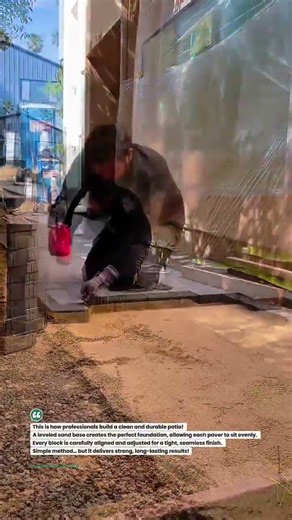 Perfect Patio Paver Installation on Sand Base! #construction #paving #shorts