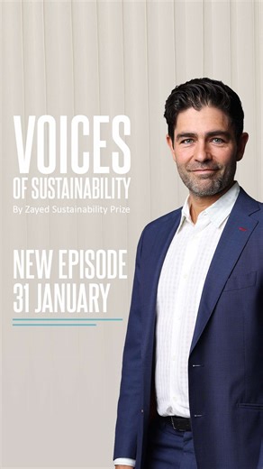 Coming soon: Episode 56 of Voices of Sustainability How can creativity, culture and lifestyle become powerful forces for environmental action? Join us on 30 January to hear from Adrian Grenier as he shares how regeneration begins with everyday choices and living in rhythm with nature. #ZayedSustainabilityPrize #VoicesofSustainability