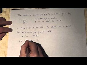 Algebra : real-life example of substitution